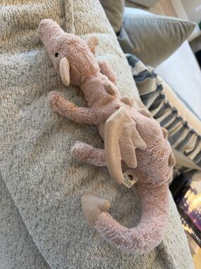 Jellycat Blush Pink Dragon Plush Little Rose